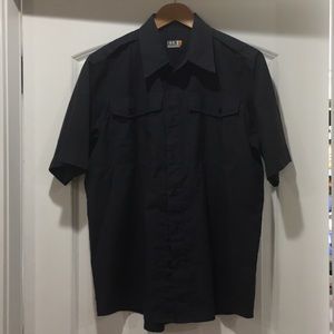 Under Armour black button down shirt